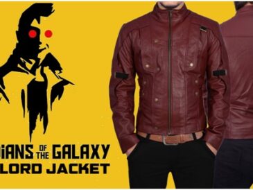 Star Lord/ Peter Quill Red Leather Jacket