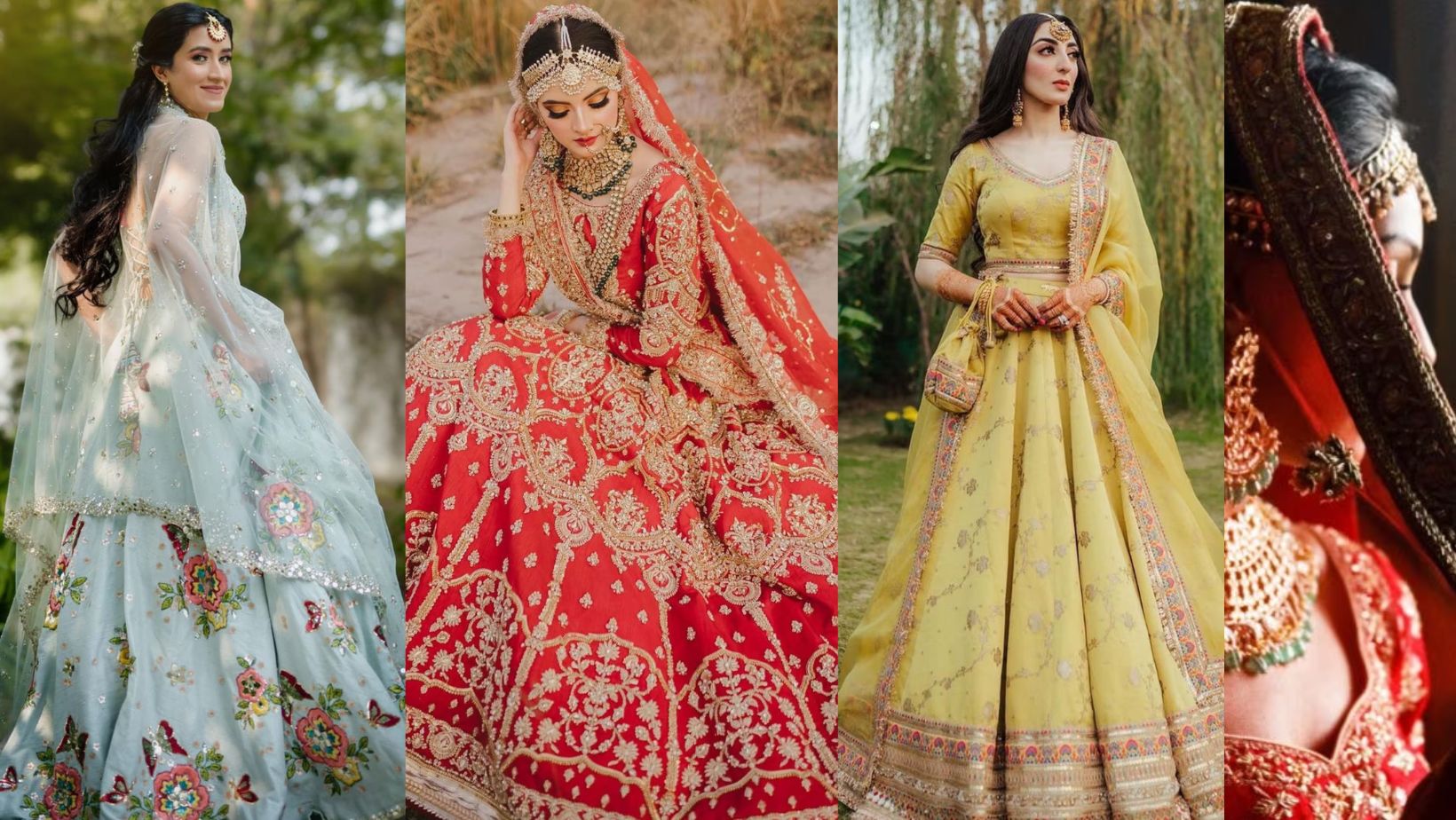 40 Best Designs Pakistani Latest Bridal Lehenga Collection 2024 | Pakistan  kıyafetleri, Şifon elbise, Gelin